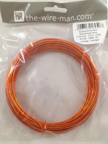 Aluminium wire orange 2mmx12m